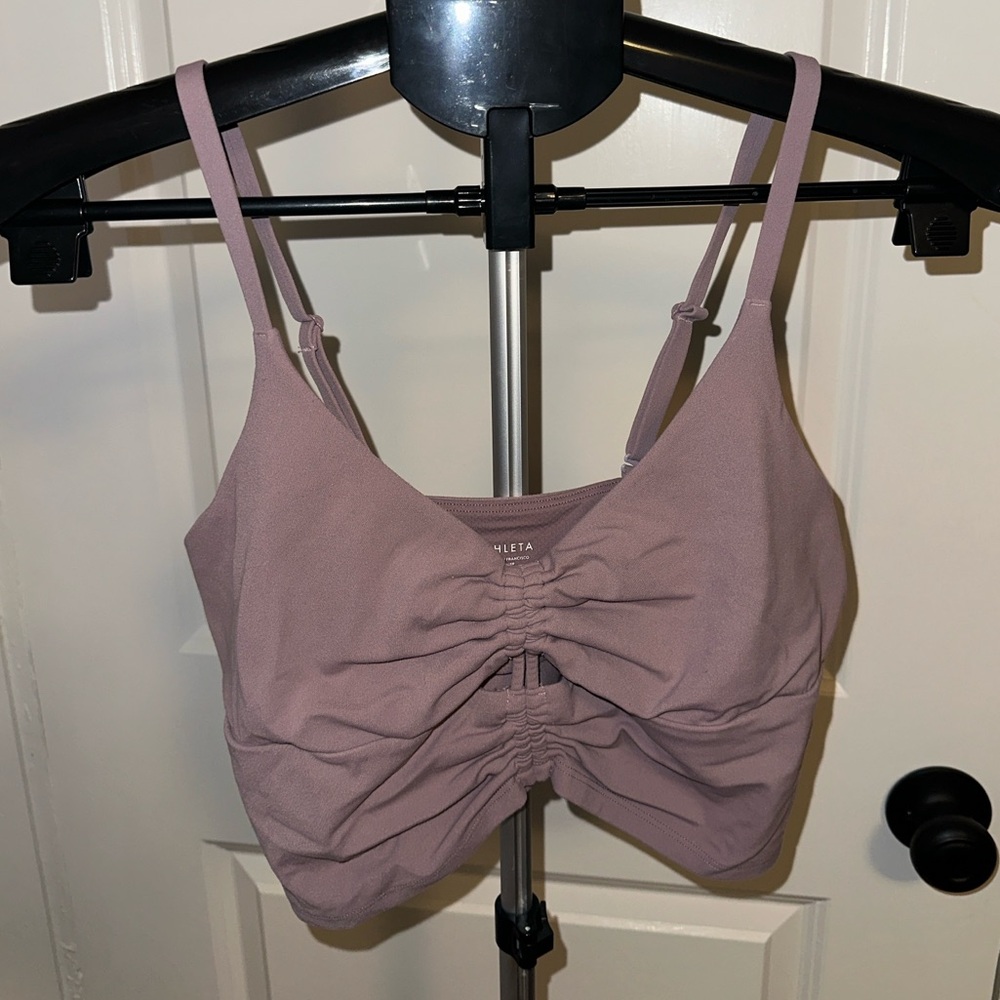 Athleta Women’s Cropped Top with adjustable Straps light purple Size M